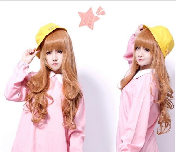 womens fashion hair long curly wigs cosplay wig full blonde anime wig party, Black;brown
womens fashion hair long curly wigs cosplay wig full blonde anime wig party, Black;brown