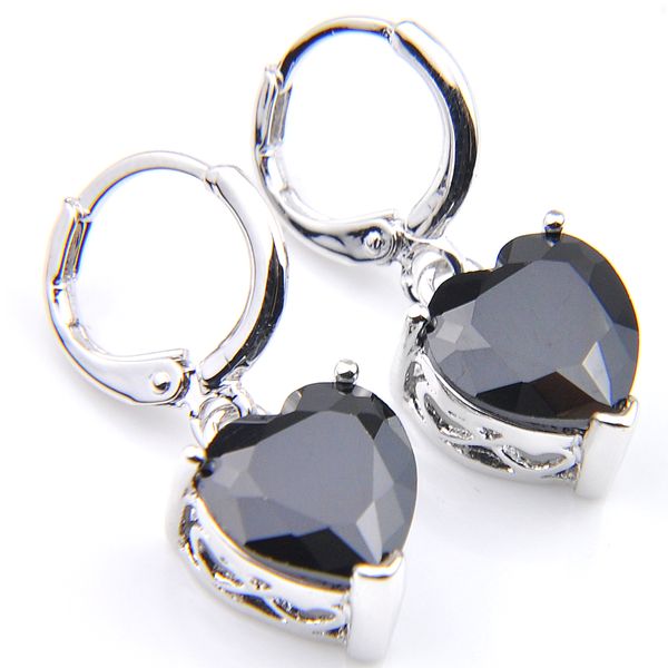 10prs luckyshine fashion shine heart fire black onyx cubic zirconia gemstone silver dangle earrings for holiday wedding party
10prs luckyshine fashion shine heart fire black onyx cubic zirconia gemstone silver dangle earrings for holiday wedding party