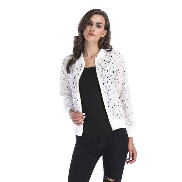 venlarain zipper long sleeved jacket women 2018 spring ladies new lace openwork blinds sun shirt cardigan jacket 2018, Black;brown
venlarain zipper long sleeved jacket women 2018 spring ladies new lace openwork blinds sun shirt cardigan jacket 2018, Black;brown