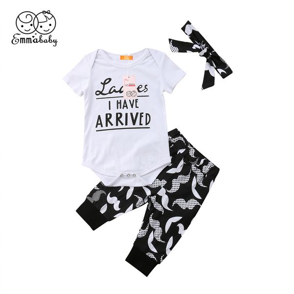 i have arrived newborn baby girls short sleeve letter rompers long pants leggings headband baby girls outfits clothes sets, White
i have arrived newborn baby girls short sleeve letter rompers long pants leggings headband baby girls outfits clothes sets, White