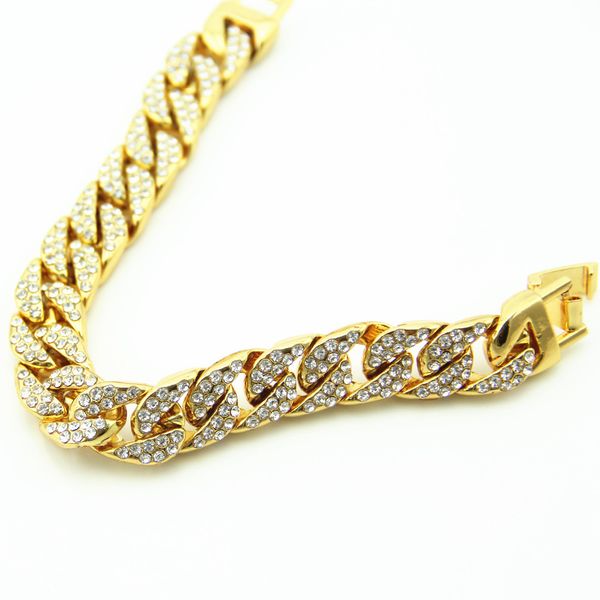 NEW Iced OUT Chunky BLING CZ Miami Cuban Link Chain Bling Bracelet Gifts Hip Hop Empire Mens Jewelry Drop Shipping
NEW Iced OUT Chunky BLING CZ Miami Cuban Link Chain Bling Bracelet Gifts Hip Hop Empire Mens Jewelry Drop Shipping