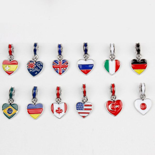 american japan canada flags diy beads charms for bracelet and necklace pendant loose enamel beads fashion jewelry wholesale drop shipping, Bronze;silver
american japan canada flags diy beads charms for bracelet and necklace pendant loose enamel beads fashion jewelry wholesale drop shipping, Bronze;silver