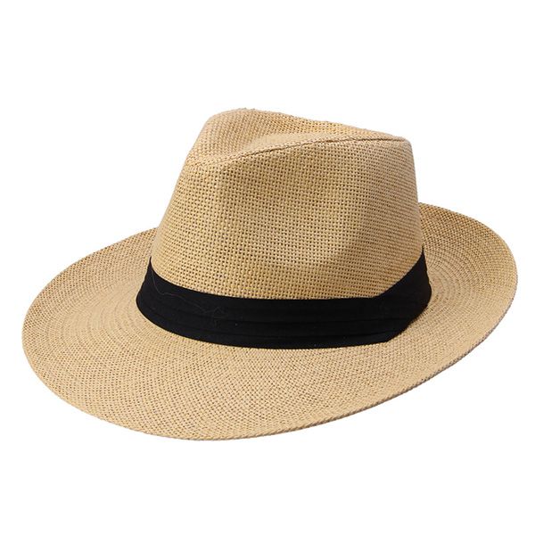 women lady men straw hat beach summer wide brim cap breathable panama fashion sunhat asd88, Black;white
women lady men straw hat beach summer wide brim cap breathable panama fashion sunhat asd88, Black;white