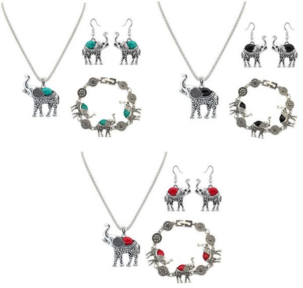 popular jewelry elephant necklace set elephant earrings and bracelets creative retro personality animal jewelry gift 3pcs/set dhl h37r, Black
popular jewelry elephant necklace set elephant earrings and bracelets creative retro personality animal jewelry gift 3pcs/set dhl h37r, Black
