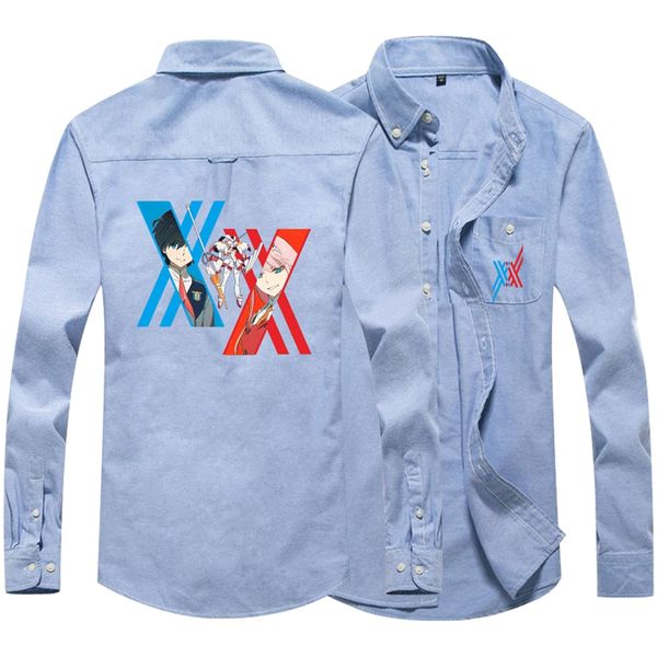 anime darling in the franxx hiro code:002 large sizes men blouse long sleeve shirt down button casual blouse, White;black
anime darling in the franxx hiro code:002 large sizes men blouse long sleeve shirt down button casual blouse, White;black