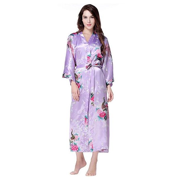 new women long peacock robes elegant satin printed homewear nightwear bride wedding robe kimono bath home dressing gowns 3xl, Black;red
new women long peacock robes elegant satin printed homewear nightwear bride wedding robe kimono bath home dressing gowns 3xl, Black;red