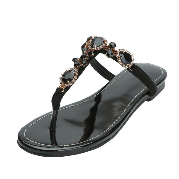 kolnoo new simple women's flats sandals t-strap beading string rhinstone flat shoes casual prom fashion sandals n006, Black
kolnoo new simple women's flats sandals t-strap beading string rhinstone flat shoes casual prom fashion sandals n006, Black