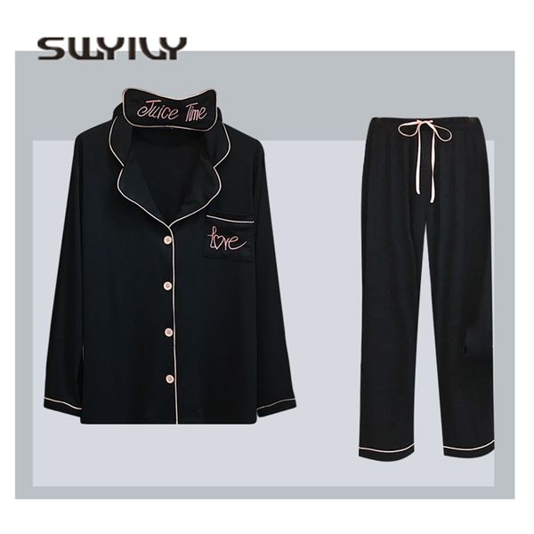 swyivy women's pajama sets modal comfortable 2018 spring summer couples pajamas two sets solid color home clothing sleep bottoms, Black;red
swyivy women's pajama sets modal comfortable 2018 spring summer couples pajamas two sets solid color home clothing sleep bottoms, Black;red
