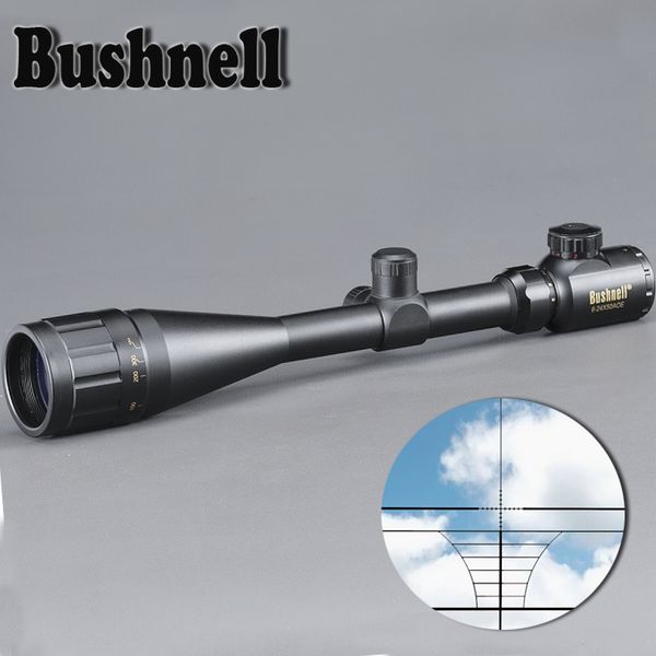 BUSHNELL Gold 6-24X50 AOE Riflescope Adjustable Green Red Dot Hunting Light Tactical Scope Reticle Optical Sight Scope