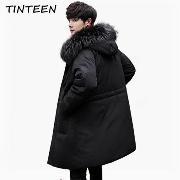 2018 new parka men thick 60% white duck down cotton jacket long winter parkas warm fashion casual cotton coats fur collar gc538, Black
2018 new parka men thick 60% white duck down cotton jacket long winter parkas warm fashion casual cotton coats fur collar gc538, Black