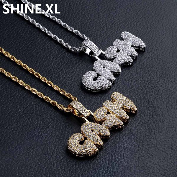 iced out gold silver gang letter pendant necklace hip hop jewelry with 24 inch rope chain
iced out gold silver gang letter pendant necklace hip hop jewelry with 24 inch rope chain