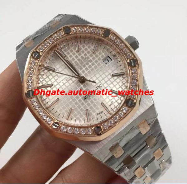 luxury wristwatch royaloak automatic 41mm 15400sr.oo.1220sr.01 diamond bezel two tone rose stainless steel bracelet mechanical men watch, Slivery;brown
luxury wristwatch royaloak automatic 41mm 15400sr.oo.1220sr.01 diamond bezel two tone rose stainless steel bracelet mechanical men watch, Slivery;brown