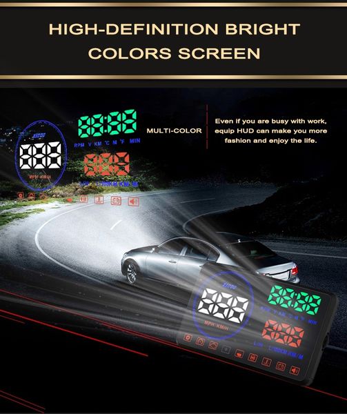 car hud projector obd2 multifunctional vehicle digital head up display with reflection panel speed rate rotation water temp fuel consumption
car hud projector obd2 multifunctional vehicle digital head up display with reflection panel speed rate rotation water temp fuel consumption