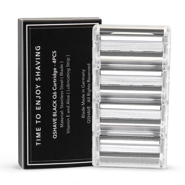 qshave black spider new 6 blade system man manual shaving razor germany x6 blade fit quattro titanium
qshave black spider new 6 blade system man manual shaving razor germany x6 blade fit quattro titanium