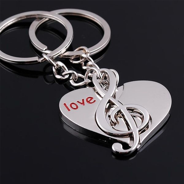 eupnhy 1pair heart shape& musical note key chain keyrings silver pendant keychain bag ornament gifts for couples
eupnhy 1pair heart shape& musical note key chain keyrings silver pendant keychain bag ornament gifts for couples