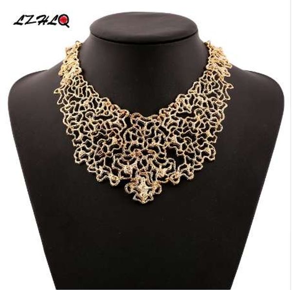 lzhlq vintage hollow carving choker necklaces women thick metal maxi collar necklace geometric chain jewelry accessories, Blue;red
lzhlq vintage hollow carving choker necklaces women thick metal maxi collar necklace geometric chain jewelry accessories, Blue;red