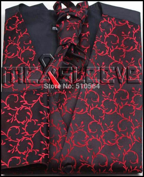 wholesale single breast men vest waistcoat red&black tang grass pattern vest(vest+bowtie+handkerchief+cufflinks, Black;white
wholesale single breast men vest waistcoat red&black tang grass pattern vest(vest+bowtie+handkerchief+cufflinks, Black;white