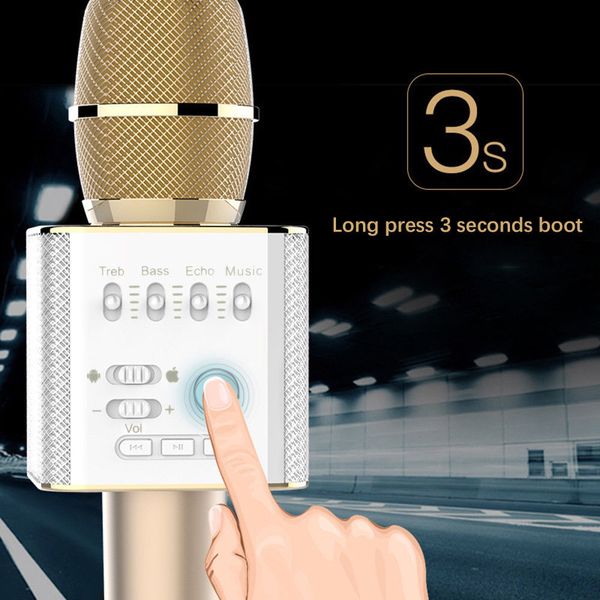 Dual peaker q9 bluetooth karaoke microphone wirele profe ional player peaker with retail box
Dual peaker q9 bluetooth karaoke microphone wirele profe ional player peaker with retail box