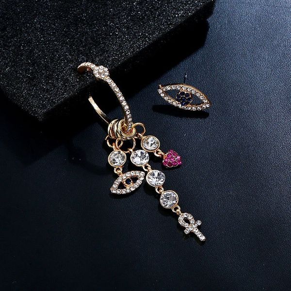 ins new fashion lucky love eye earrings gold rhinestone personality asymmetric eardrop small jewelry wholesale, Silver
ins new fashion lucky love eye earrings gold rhinestone personality asymmetric eardrop small jewelry wholesale, Silver