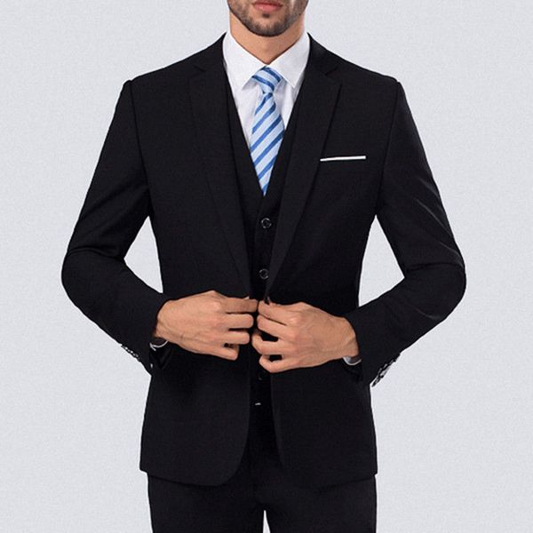 3pcs set mens wedding dress slim fit suit business formal men's clothing suits, White;black
3pcs set mens wedding dress slim fit suit business formal men's clothing suits, White;black