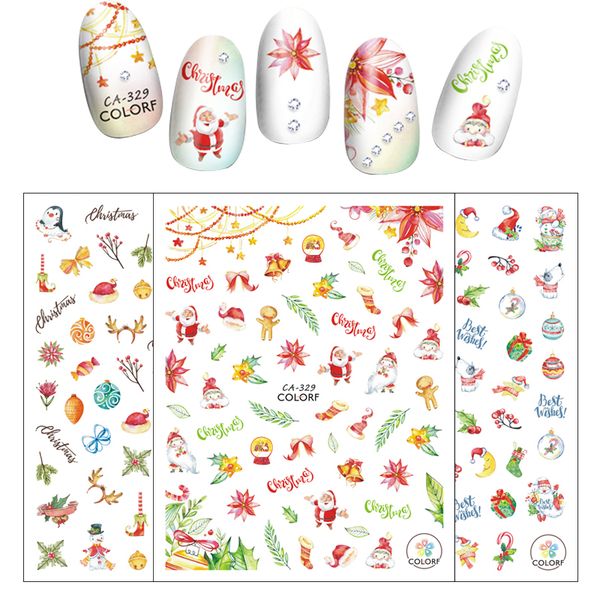 1 sheet diy christmas nail art stickers santa claus snowman deer slider nail art full cover 3d decoration drop shipping, Black
1 sheet diy christmas nail art stickers santa claus snowman deer slider nail art full cover 3d decoration drop shipping, Black