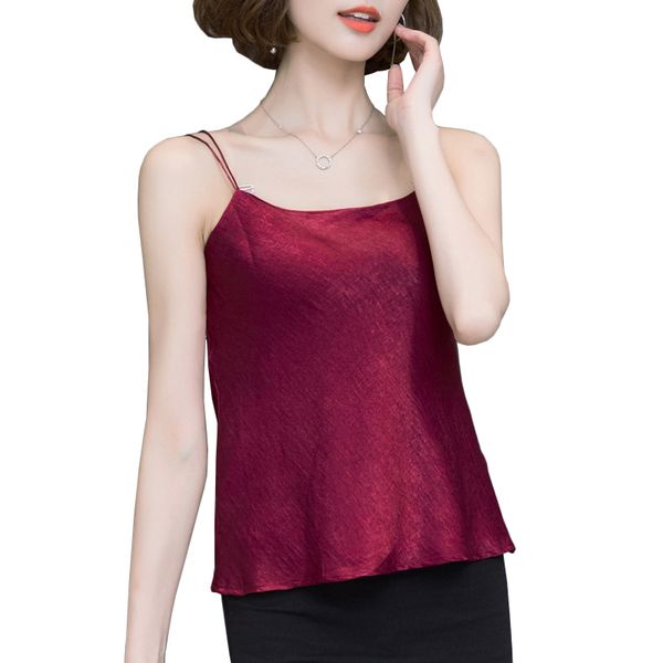new fashion 2017 silk camis v neck spaghetti strap crop all match ruffles tank womens plus size outerwear camisole, White
new fashion 2017 silk camis v neck spaghetti strap crop all match ruffles tank womens plus size outerwear camisole, White