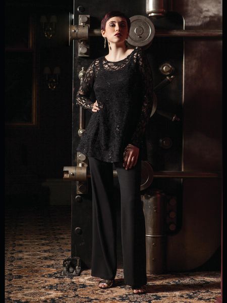 black lace mother of the bride pant suits with long sleeves sequined wedding guest dress chiffon plus size mother off groom dresses, Black;red
black lace mother of the bride pant suits with long sleeves sequined wedding guest dress chiffon plus size mother off groom dresses, Black;red
