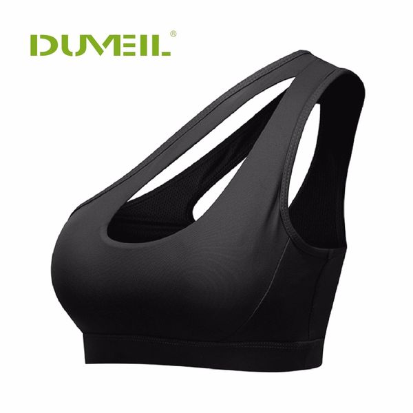 2018 women's professional absorbing yoga bra single shoulder beauty back water hollow out breathable sports underwear, White;black
2018 women's professional absorbing yoga bra single shoulder beauty back water hollow out breathable sports underwear, White;black