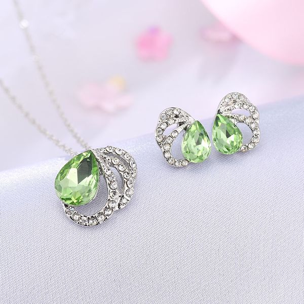 women earring and necklace set girls accessories austria crystal jewelry set accessories necklace earrings 158, Silver
women earring and necklace set girls accessories austria crystal jewelry set accessories necklace earrings 158, Silver
