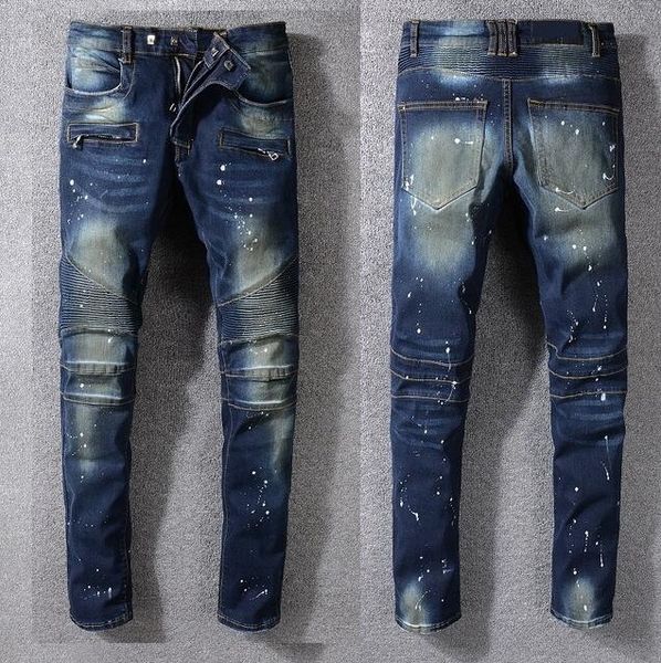 new men's jeans moto pants ribbed dirty washed blue skinny denim biker jeans stretch slim trousers denim pants size 29-42
new men's jeans moto pants ribbed dirty washed blue skinny denim biker jeans stretch slim trousers denim pants size 29-42