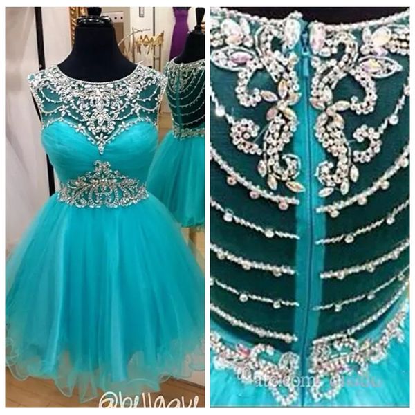 sheer bling bling a-line homecoming dresses 2019 beaded crystal tulle skirt customized formal prom party gowns special occasion party gowns, Blue;pink
sheer bling bling a-line homecoming dresses 2019 beaded crystal tulle skirt customized formal prom party gowns special occasion party gowns, Blue;pink
