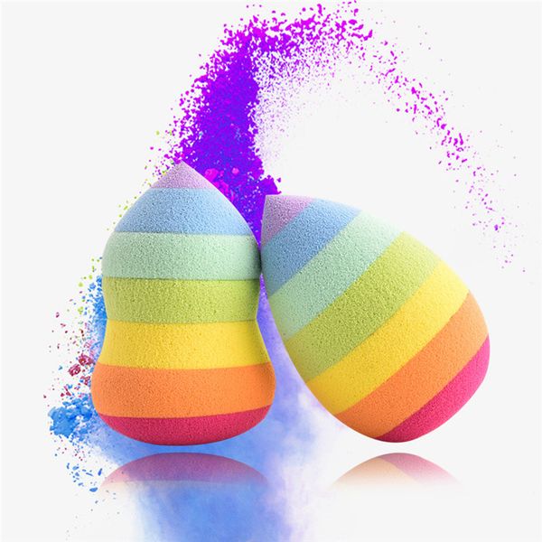 

cute makeup sponge blender rainbow gourd waterdrop foundation powder cosmetic puff makeup tools face exfoliator pads