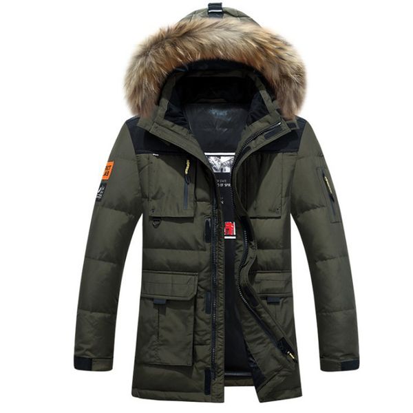 2018 new winter men's down jacket thick warm casual jacket snow hooded hat detachable white duck down pike coat, Black
2018 new winter men's down jacket thick warm casual jacket snow hooded hat detachable white duck down pike coat, Black