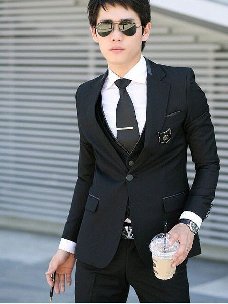 2018 est men's suits jacket men and korean leisure groom wedding tuxedos three-piece boom y3017, White;black
2018 est men's suits jacket men and korean leisure groom wedding tuxedos three-piece boom y3017, White;black