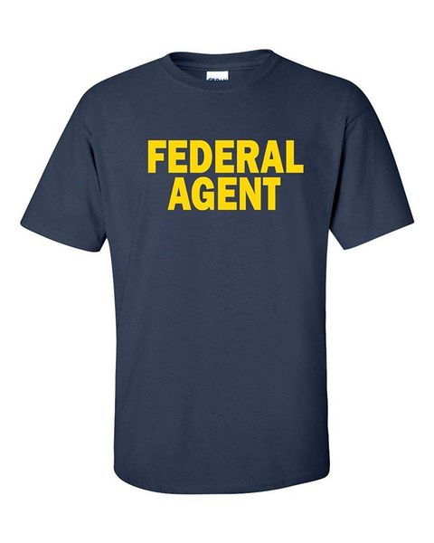 short sleeve round neck tee federal agent men's t-shirt ships from ohio usa t shirt, White;black
short sleeve round neck tee federal agent men's t-shirt ships from ohio usa t shirt, White;black