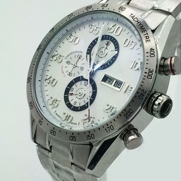 Classic 44mm watches men luxury japan quartz movement stainless steel strap white dial with daydate wristwatches man dress watch
Classic 44mm watches men luxury japan quartz movement stainless steel strap white dial with daydate wristwatches man dress watch