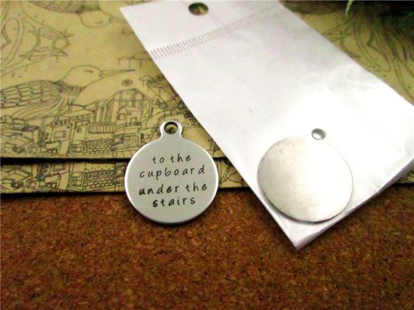 40pcs--"to the cupboard under the stairs"stainless steel charms more style for choosing diy charms pendants for necklace, Bronze;silver
40pcs--"to the cupboard under the stairs"stainless steel charms more style for choosing diy charms pendants for necklace, Bronze;silver