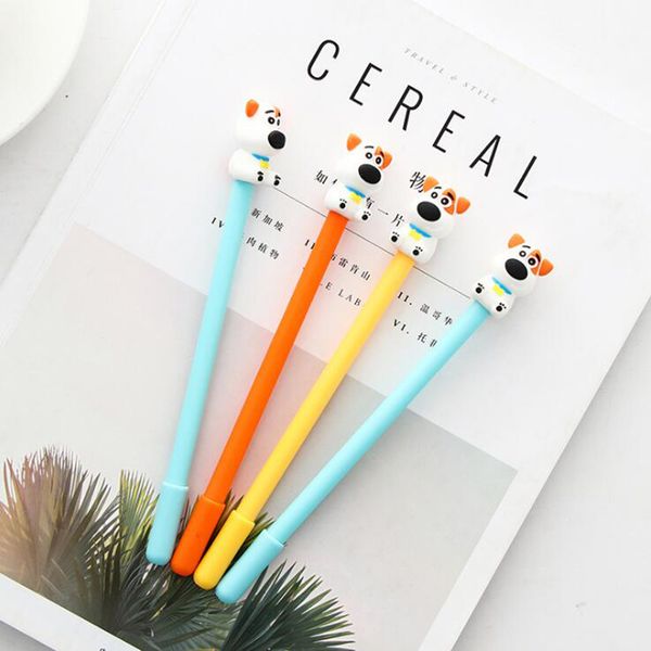 2pc creative cute cartoon puppy gel pen 0.5mm black water pen children's stationery gifts office supplies (random colors 
2pc creative cute cartoon puppy gel pen 0.5mm black water pen children's stationery gifts office supplies (random colors