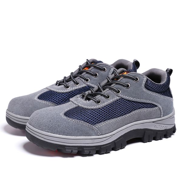 men's casual large size steel toe caps work safety shoes cow suede leather building site worker tooling security boots protect, Black
men's casual large size steel toe caps work safety shoes cow suede leather building site worker tooling security boots protect, Black
