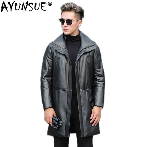 ayunsue 2018 genuine leather jacket men winter down jacket real sheepskin coat for men warm jackets blouson cuir homme kj1245, Black
ayunsue 2018 genuine leather jacket men winter down jacket real sheepskin coat for men warm jackets blouson cuir homme kj1245, Black