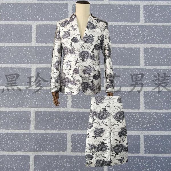 clothing mens suits performance wear suit masculino homme terno stage costumes for singers men printing blazer dance clothes, White;black
clothing mens suits performance wear suit masculino homme terno stage costumes for singers men printing blazer dance clothes, White;black