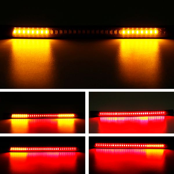 2x motorcycle light 48 smd red and yellow tail brake sturn signal light decorative flexible led strip light kit
2x motorcycle light 48 smd red and yellow tail brake sturn signal light decorative flexible led strip light kit