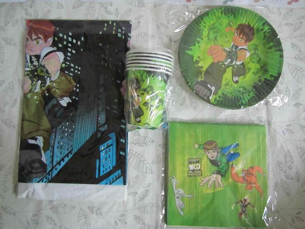61pcs/lot cartoon ben 10 kids birthday theme party and party decoration disposable tableware set for 20 people
61pcs/lot cartoon ben 10 kids birthday theme party and party decoration disposable tableware set for 20 people