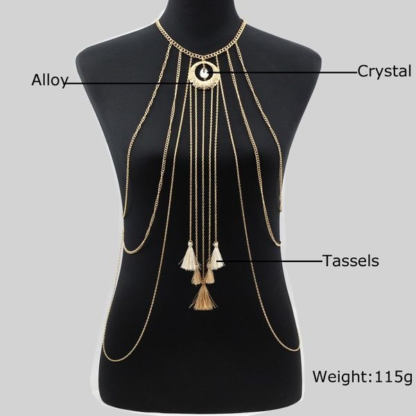 rhinestone tassel chian necklace women jewelry multilayer boho necklace for women beach summer, Golden;silver
rhinestone tassel chian necklace women jewelry multilayer boho necklace for women beach summer, Golden;silver