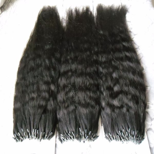 coarse yaki micro loop hair extensions 300g kinky straight micro loop ring hair extension 300s yaki micro bead hair extensions, Black
coarse yaki micro loop hair extensions 300g kinky straight micro loop ring hair extension 300s yaki micro bead hair extensions, Black