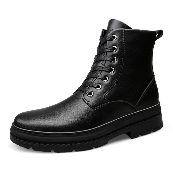 winter new korean fashion campus student youth british wild martin boots men's casual high boots, Black
winter new korean fashion campus student youth british wild martin boots men's casual high boots, Black
