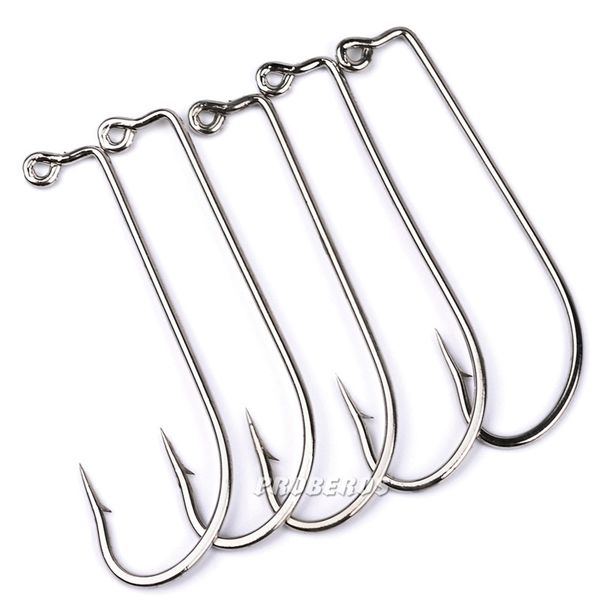 high carbon stainless steel barbed soft worms hook freshwater fishing hooks 6sizes rubber grub bass single hook 100pc/lot
high carbon stainless steel barbed soft worms hook freshwater fishing hooks 6sizes rubber grub bass single hook 100pc/lot