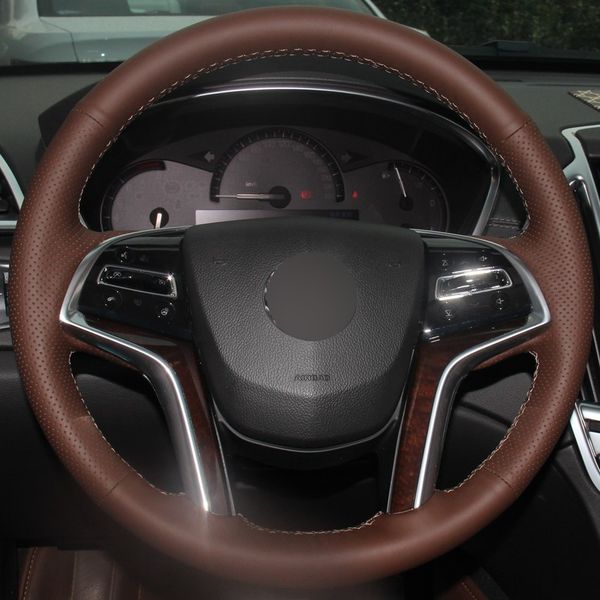 hand-stitched car steering wheel cover palm red genuine leather for cadillac srx 2013-2015
hand-stitched car steering wheel cover palm red genuine leather for cadillac srx 2013-2015
