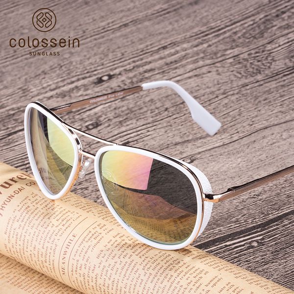 colossein sunglasses women vintage pilot blue gradient glasses with metal alloy frame sunglass men oculos gafas de sol uv400, White;black
colossein sunglasses women vintage pilot blue gradient glasses with metal alloy frame sunglass men oculos gafas de sol uv400, White;black