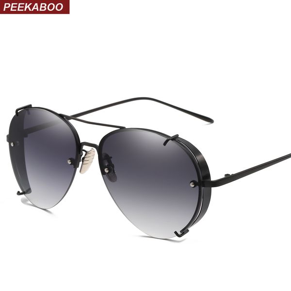 black sunglasses with side shields flat metal half frame red brown male sun glasses for men women uv400, White;black
black sunglasses with side shields flat metal half frame red brown male sun glasses for men women uv400, White;black
